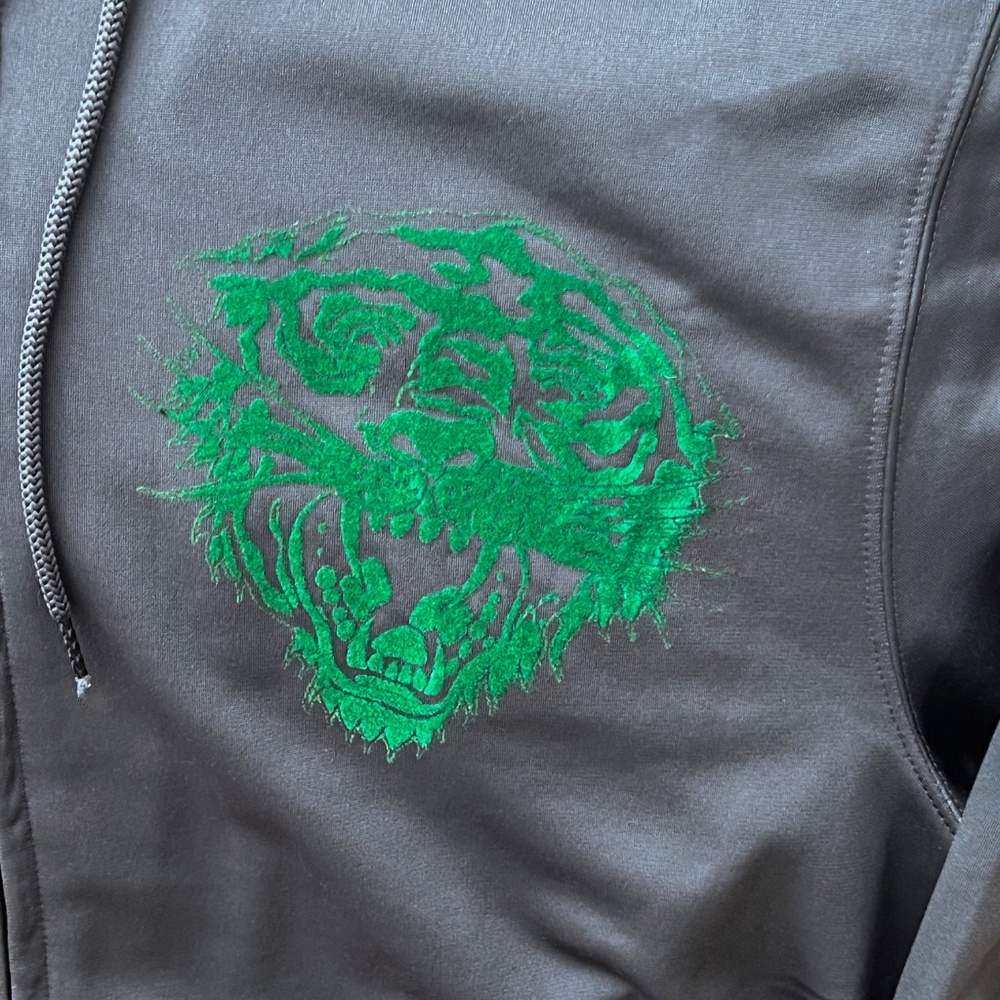 Ed Hardy Vintage Sport Embroidered Tiger Zip Jacket Hoodie - Picture 7 of 11